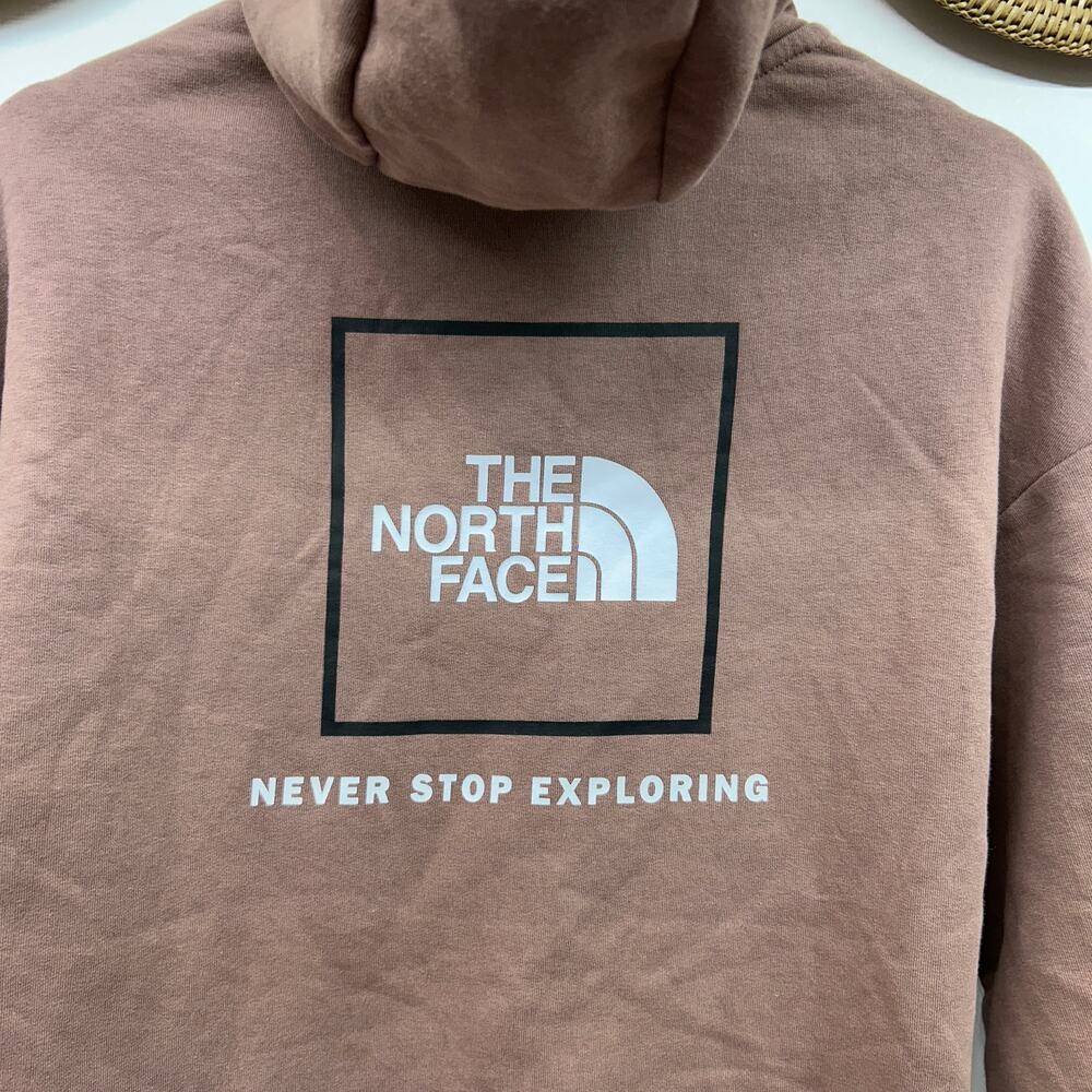 The North Face Hoodie Sweatshirt Small Neutral Brown Pullover Granola Outdoor - Picture 3 of 5
